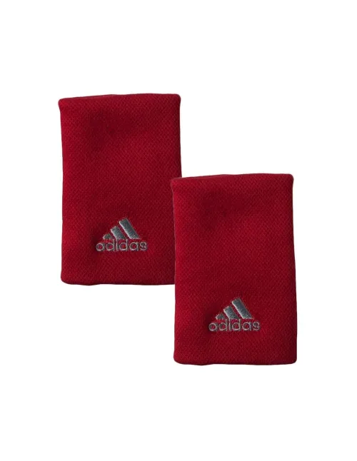 Par Munequeras Adidas Rojo Gris