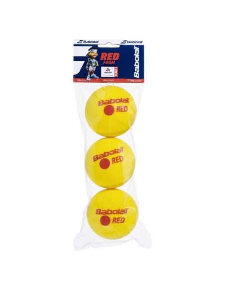 Babolat Lattina a 3 palline in schiuma rossa Junior |Padel offers