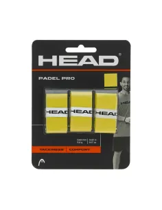 3 unités de surgrip Head Padel Pro Yellow