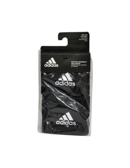 Muñequera Pequeña Adidas Tennis Negro Blanco | Ofertas de pádel
