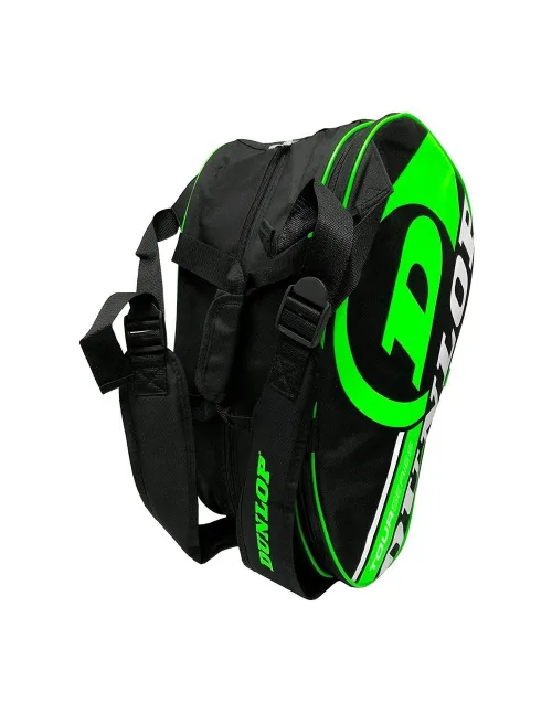Saco Dunlop Tour Intro Blk/Green 623657 Ofp | Ofertas de padel