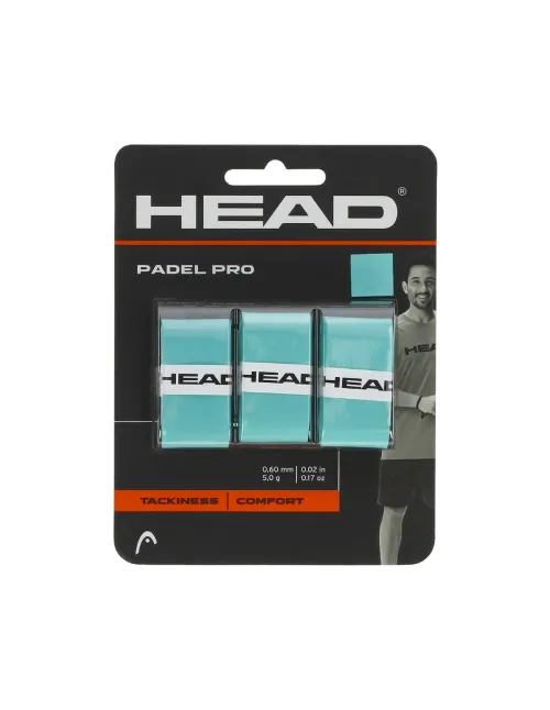 Head 3 Confezioni Overgrip Padel Pro Menta | Ofertas de padel