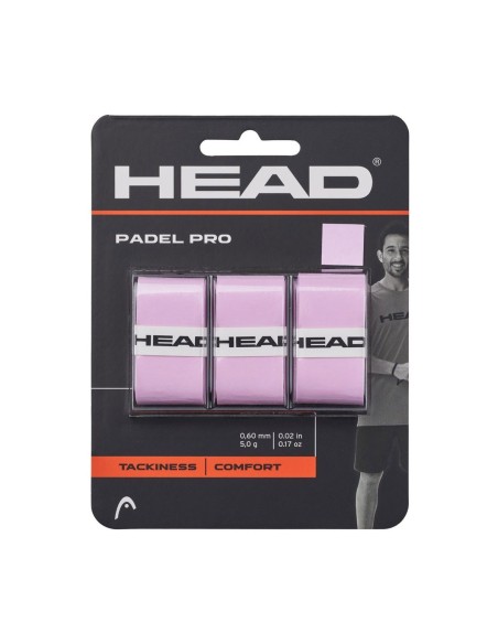 Head 3 unità overgrip Padel Pro Pink |Padel offers
