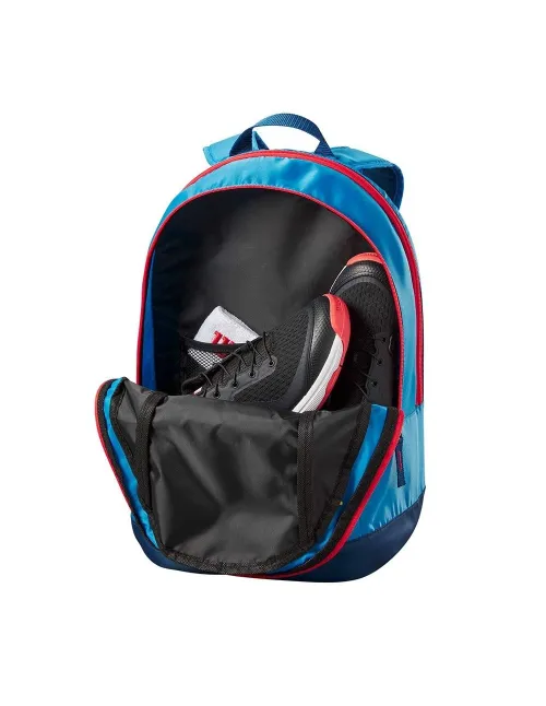 Saco Wilson Mochila Cinza Vermelha Junior | Ofertas de padel