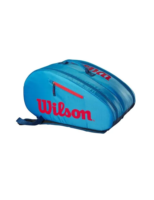 Paletero Wilson Padel Bag Azul Rojo Junior