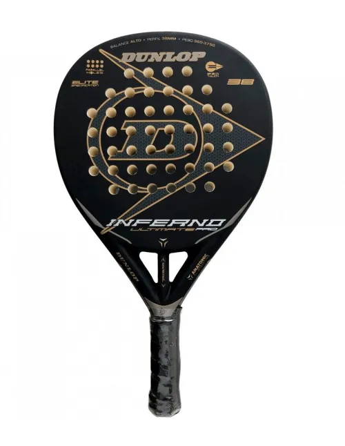 Dunlop Inferno Ultimate Pro Preto / Gold | Ofertas de padel