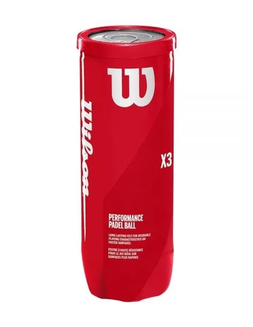 3 balls can of padel Wilson Performance Padel Ball | Ofertas de padel