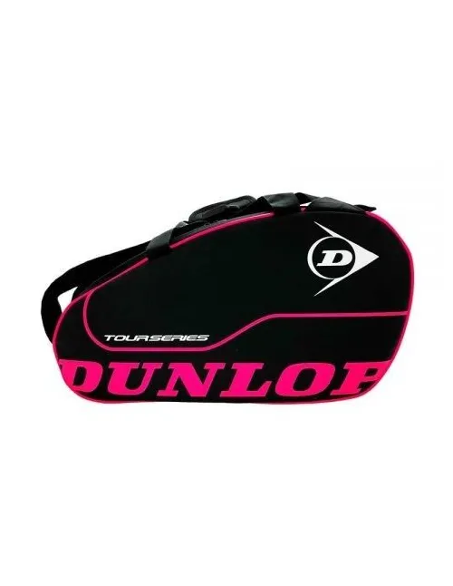 Paletero Dunlop Tour Intro Ltd Negro Rosa | Ofertas de pádel