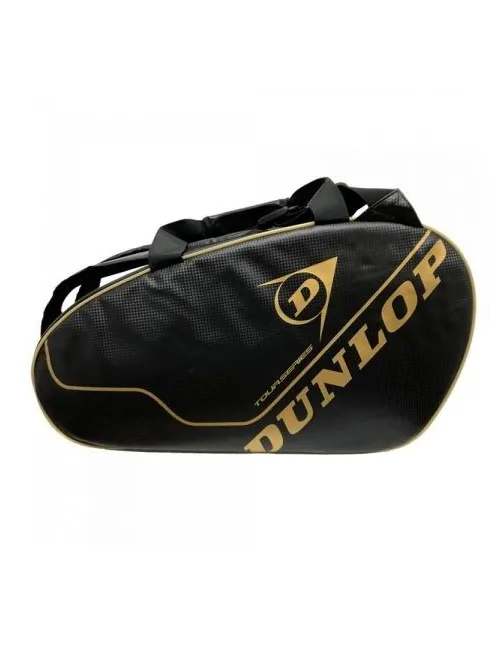 Saco De Padel Dunlop Tour Intro Preto E Dourado | Ofertas de padel
