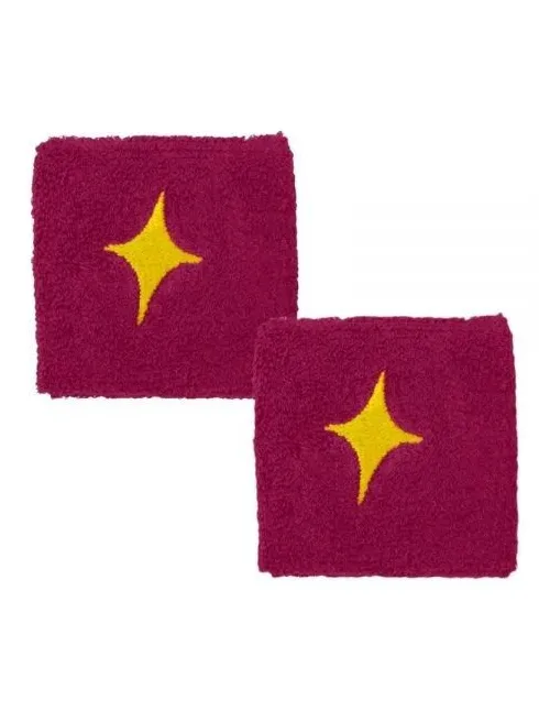 Par Muñequera Star Vie Morado Star Yellow | Ofertas de pádel