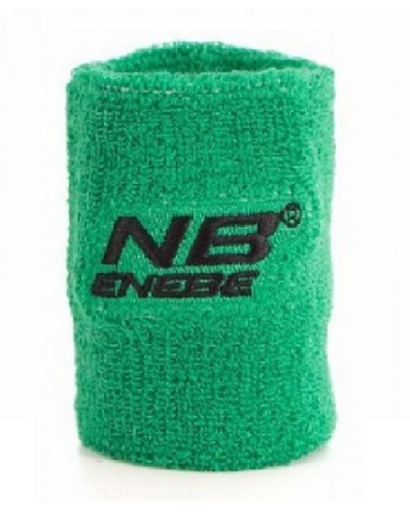 Muñequera Enebe Verde Logo Negro | Ofertas de pádel