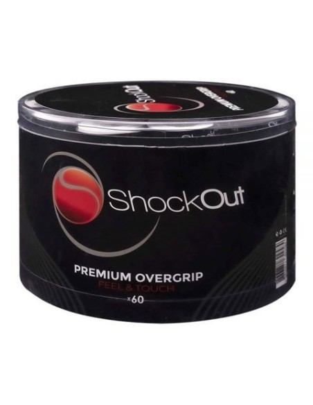 Tambor 60 Overgrips Premium Lisos Blanco Negro | Ofertas de padel