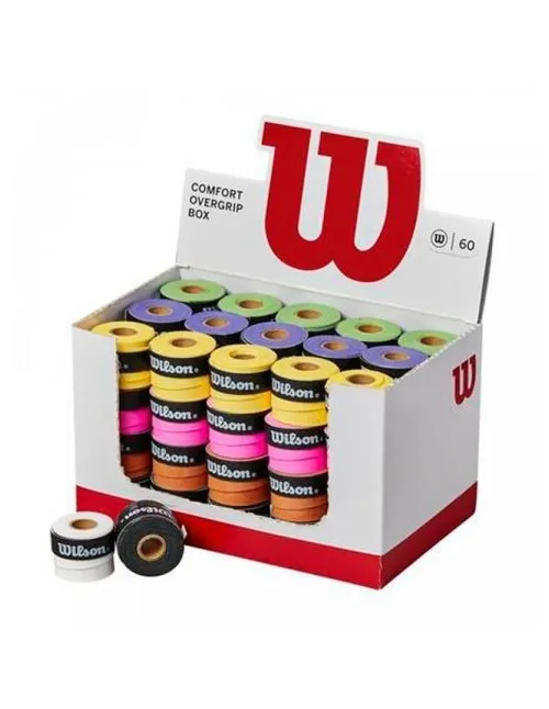 Caja 60 Overgrips Wilson Colores | Ofertas de pádel