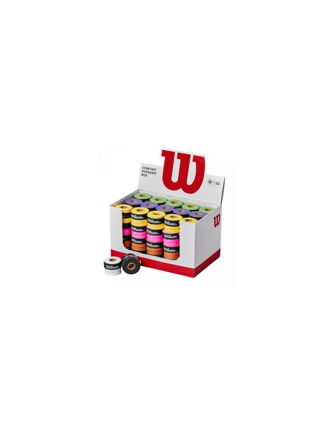 Caja 60 Overgrips de Padel Wilson Perforados