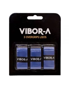 Blister 3 Overgrips Pro Vibor-A Liso Azul | Ofertas de pádel 2