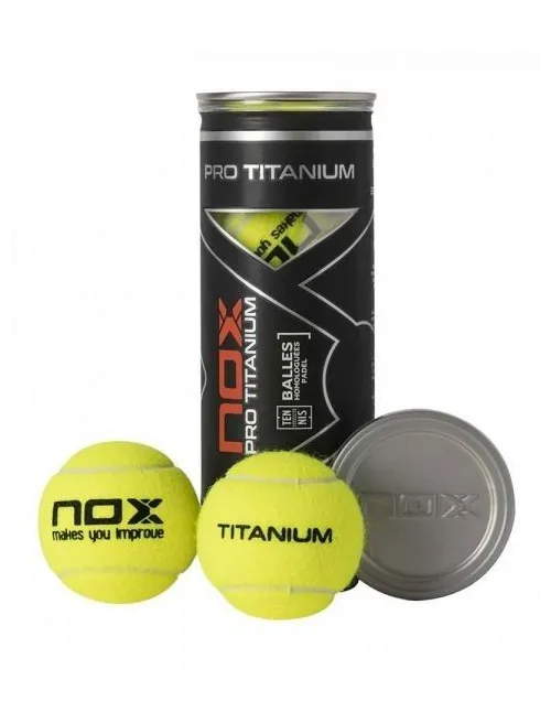 padel Nox 3 palline in lattina di Pro Titanium |Padel offers