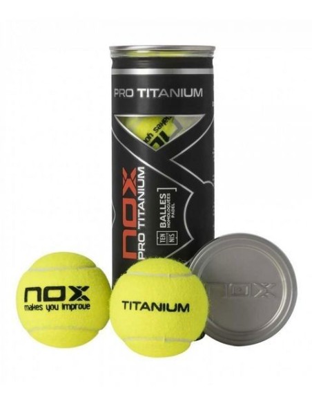 padel Nox 3 palline in lattina di Pro Titanium |Padel offers