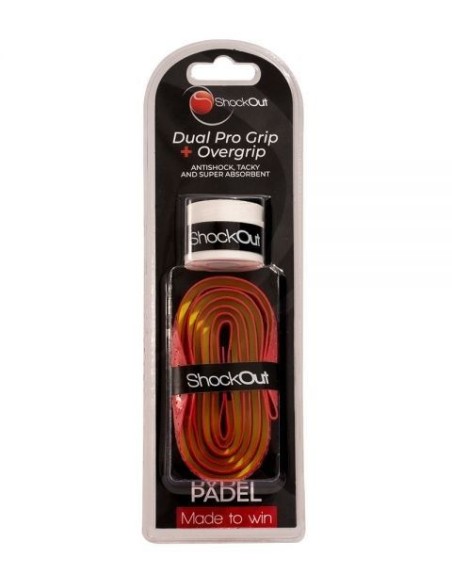 Shockout Dual Pro Grip Y Overgrip Fucsia Amarillo | Ofertas de pádel