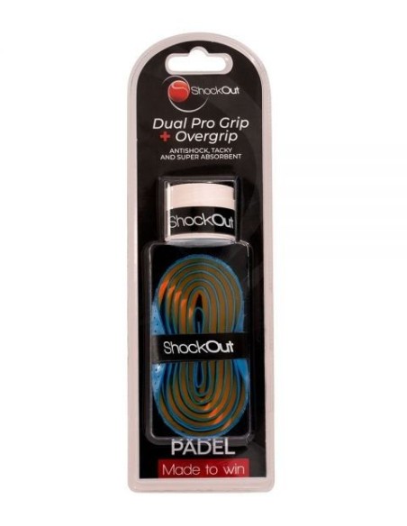 Shockout Dual Pro Grip Y Overgrip Azul Naranja | Ofertas de pádel