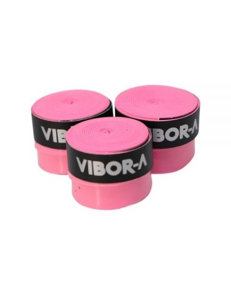 Pack 3 Overgrips Vibor-a Microperforated Fluor Pink | Ofertas de padel Pack 3 Overgrips Vibor-a Microperforated Fluor Pink | Ofertas de padel