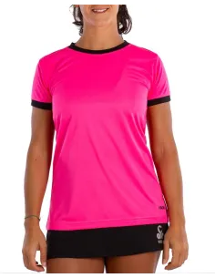 Camiseta Vibor-A Lethal Fucsia Negro Mujer | Ofertas de pádel