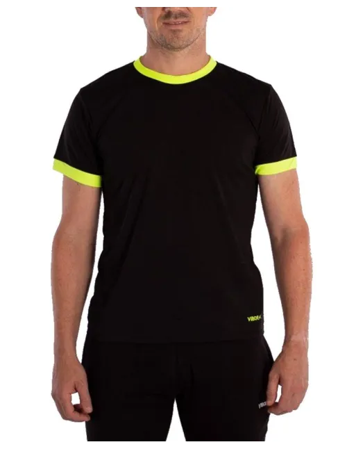 Vibor-A Maglietta Giallo letale Nero fluoro |Padel offers