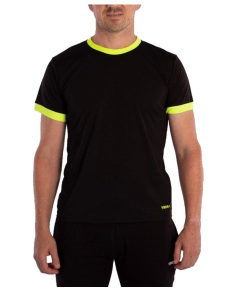 Vibor-A Maglietta Giallo letale Nero fluoro |Padel offers