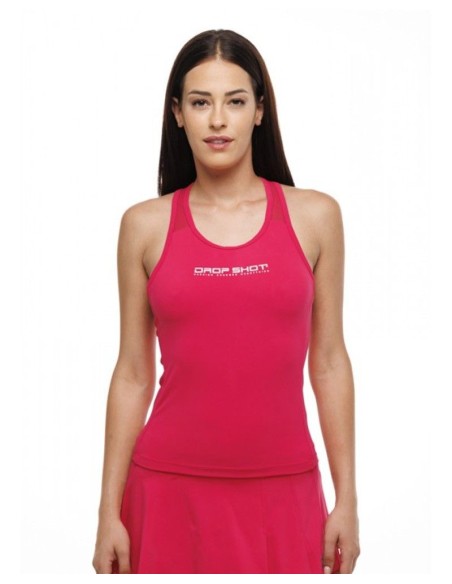 Camiseta Drop Shot Fayna Fucsia Mujer | Ofertas de pádel