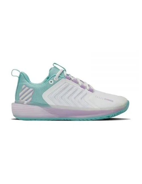 Kswiss Ultrashot 3 Blanco Azul Mujer 96988190