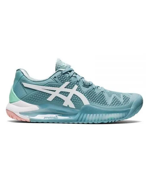 Asics Gel-Resolution 8 Azul Blanco Mujer | Ofertas de pádel