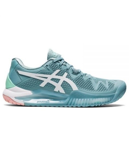 Asics Gel-Resolution 8 Azul Blanco Mujer | Ofertas de pádel