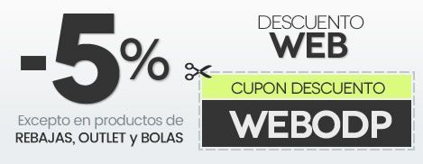Código descuento del 5% en Ofertas de Pádel - WEBODP