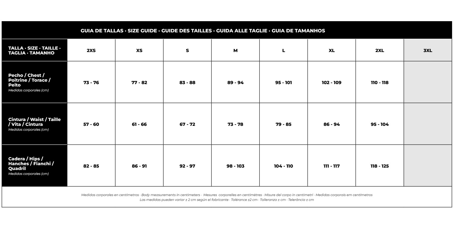 Guide des tailles